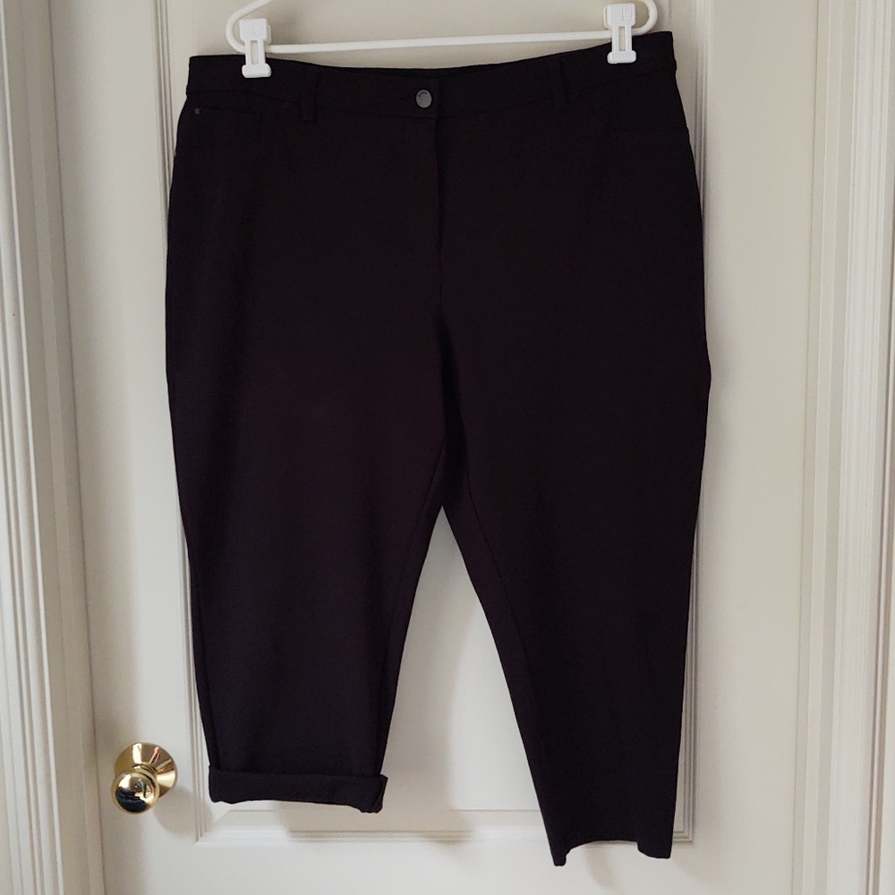 So Slimming Chico's Cropped Stretch Jeans Size 3.5